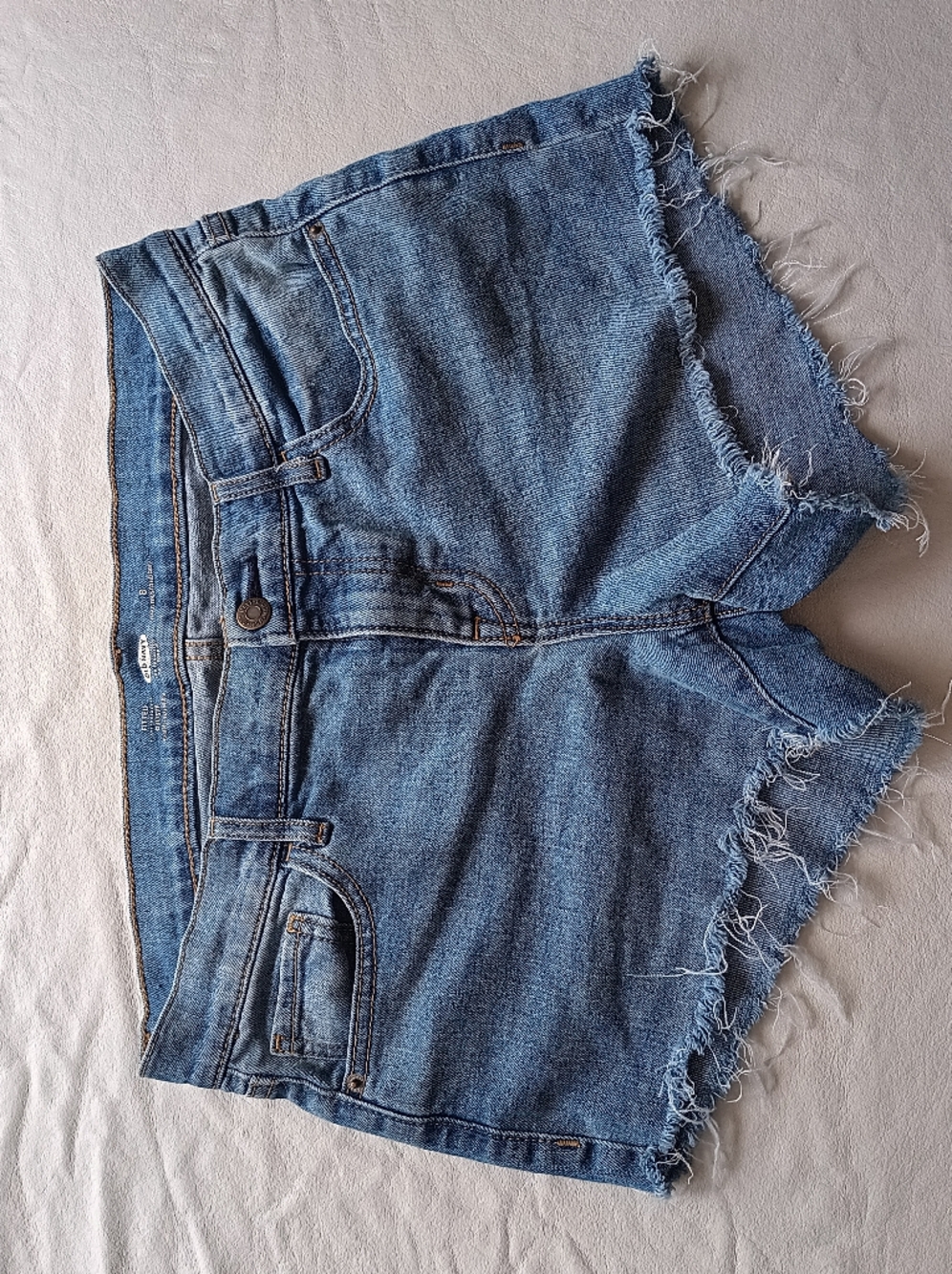 Old Navy Blue Frayed Hem Denim Shorts